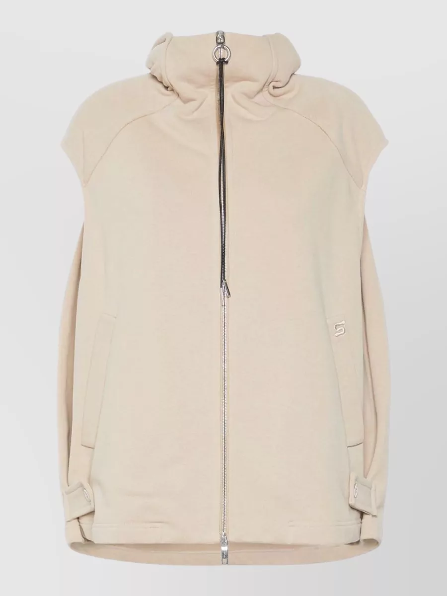 Sportmax oversized cotton sweatshirt vest