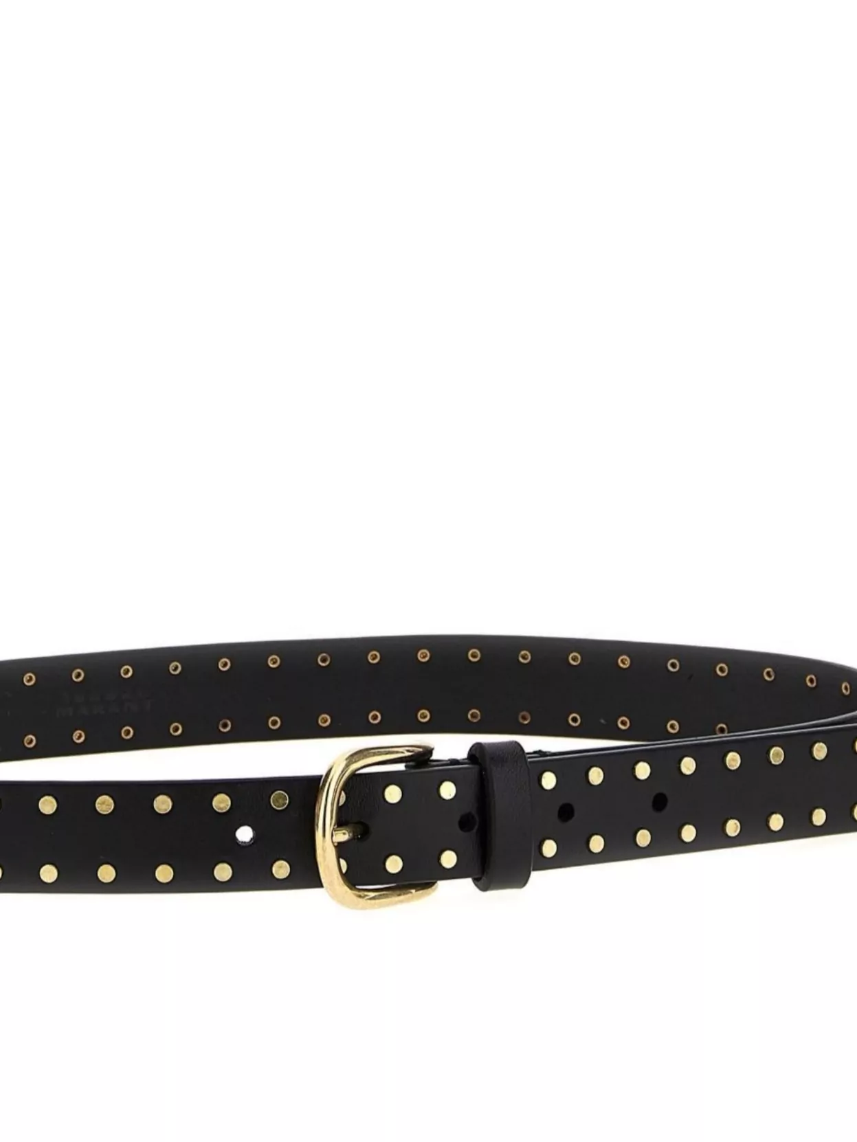 Isabel Marant 'Studded Buckle Belt Featuring Gold-Tone Details'
