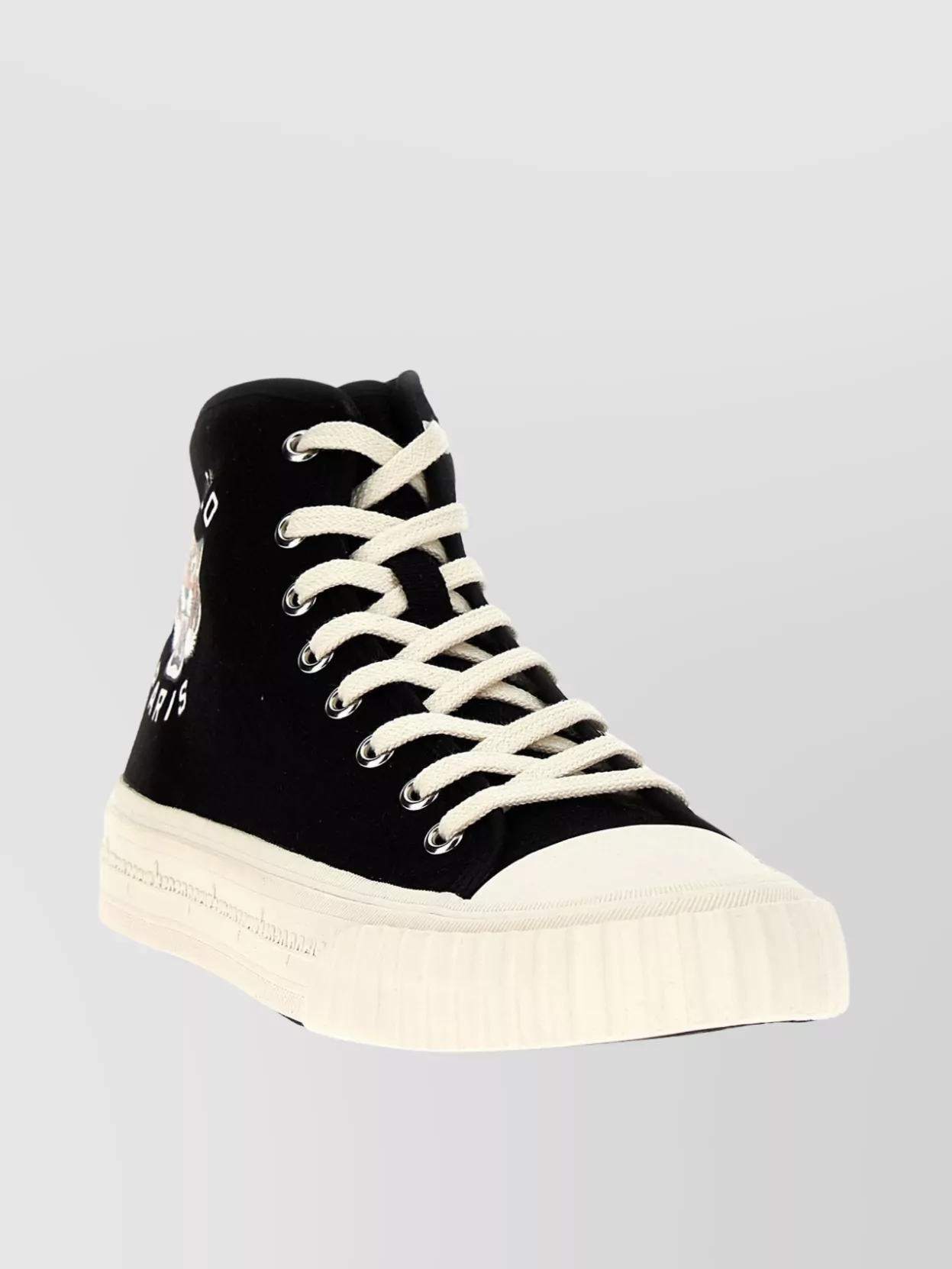 Kenzo 'tiger Stitch' High-top Canvas Sneakers