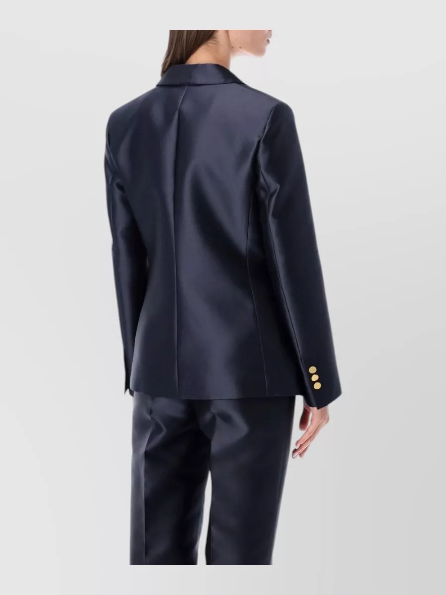 Alberta Ferretti Silk Blend Suit Jacket