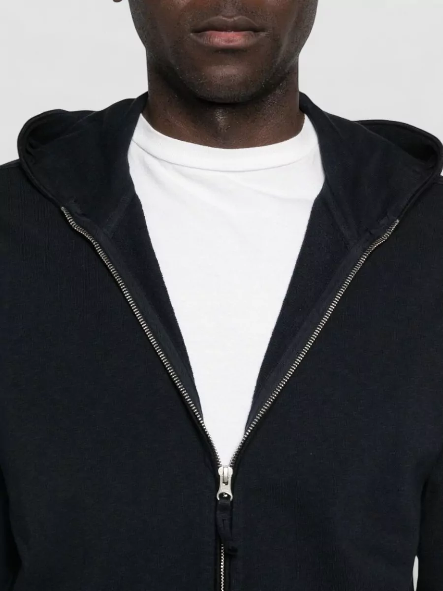 Stone Island Hooded Knitwear Long Sleeves Ribbed Cuffs