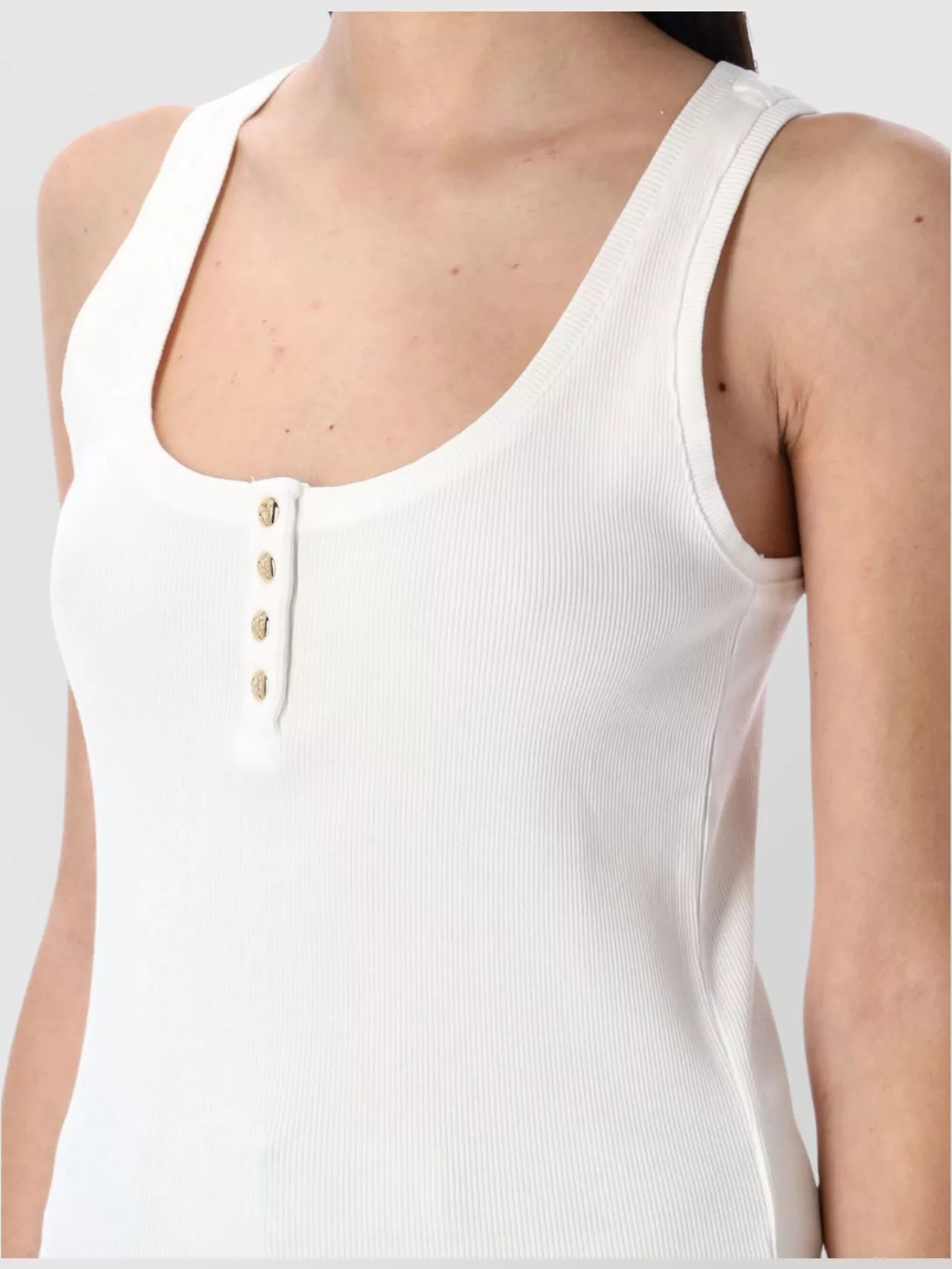 Shop Anine Bing Ribbed Cotton Blend Tank Top
