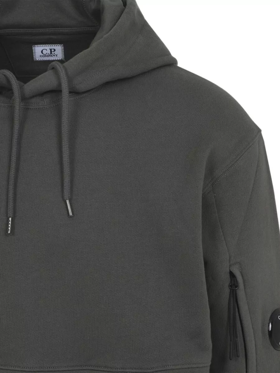 C.p. Company Cotton Logo Hoodie