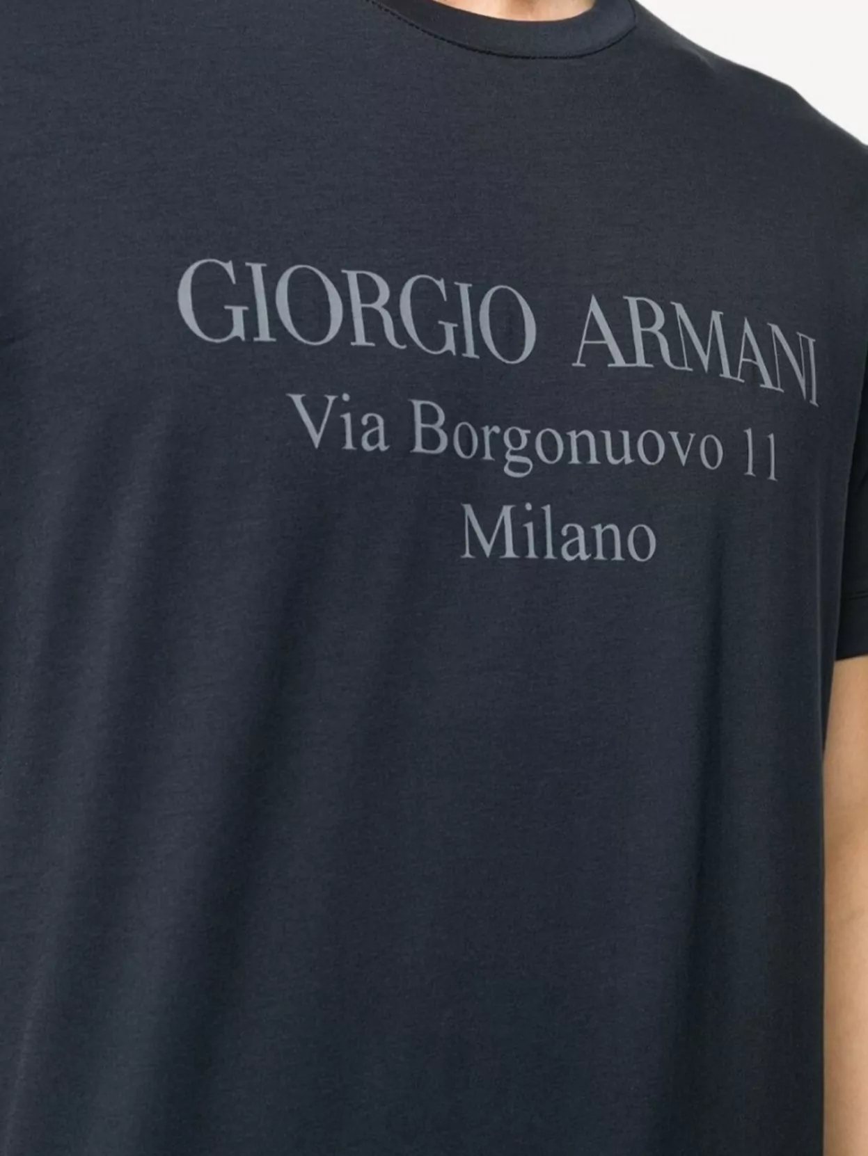 Giorgio Armani 11 Cotton Jersey Crew Neck T-Shirt