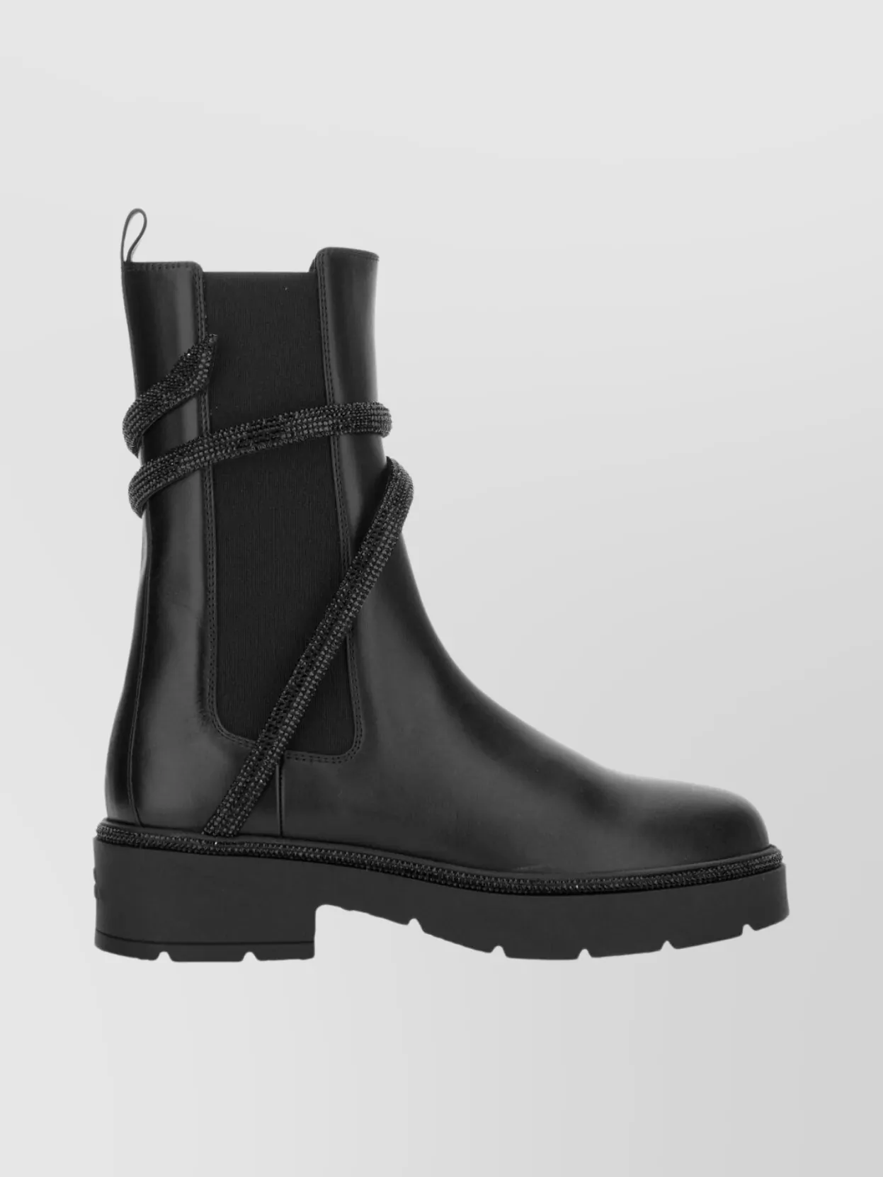 Rene Caovilla Ankle Boots Featuring Wrap-Around Strap