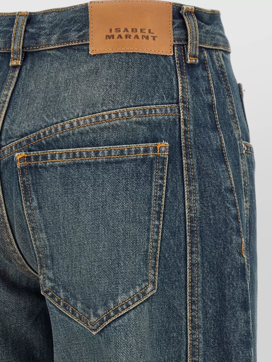 Isabel Marant Etoile Denim Barrel-Leg Jeans