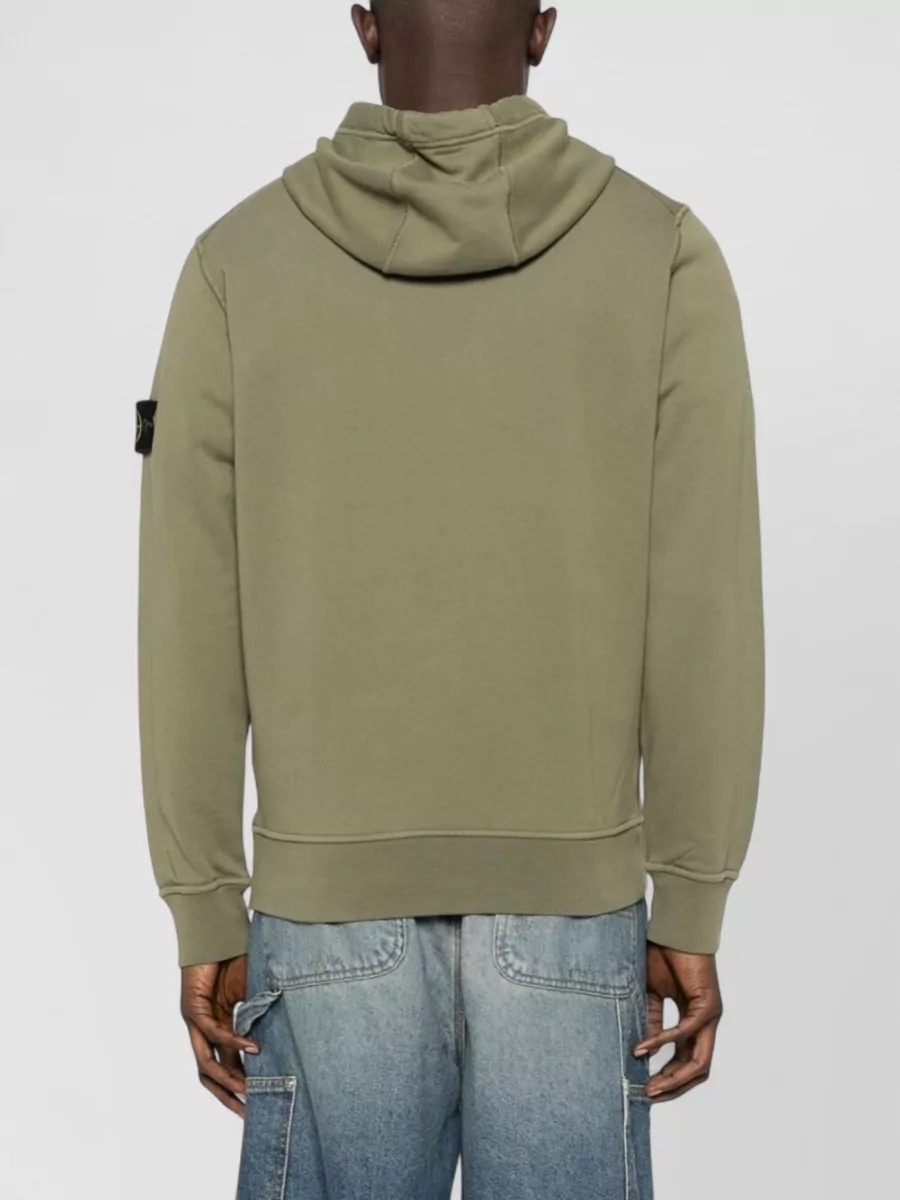 Stone Island Hooded Sweatshirt Drawstring Hood Kangaroo Pocket