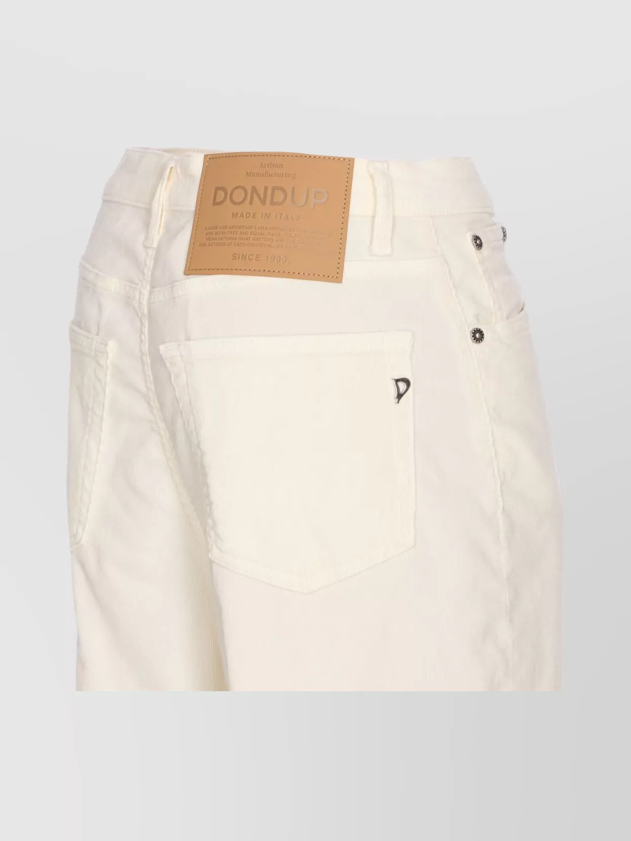 Dondup Loose Fit Velvet Effect Trousers With Pockets