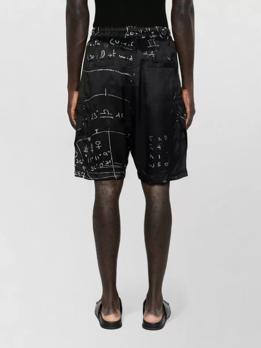 Rick Owens Printed Knee-Length Cargo Shorts