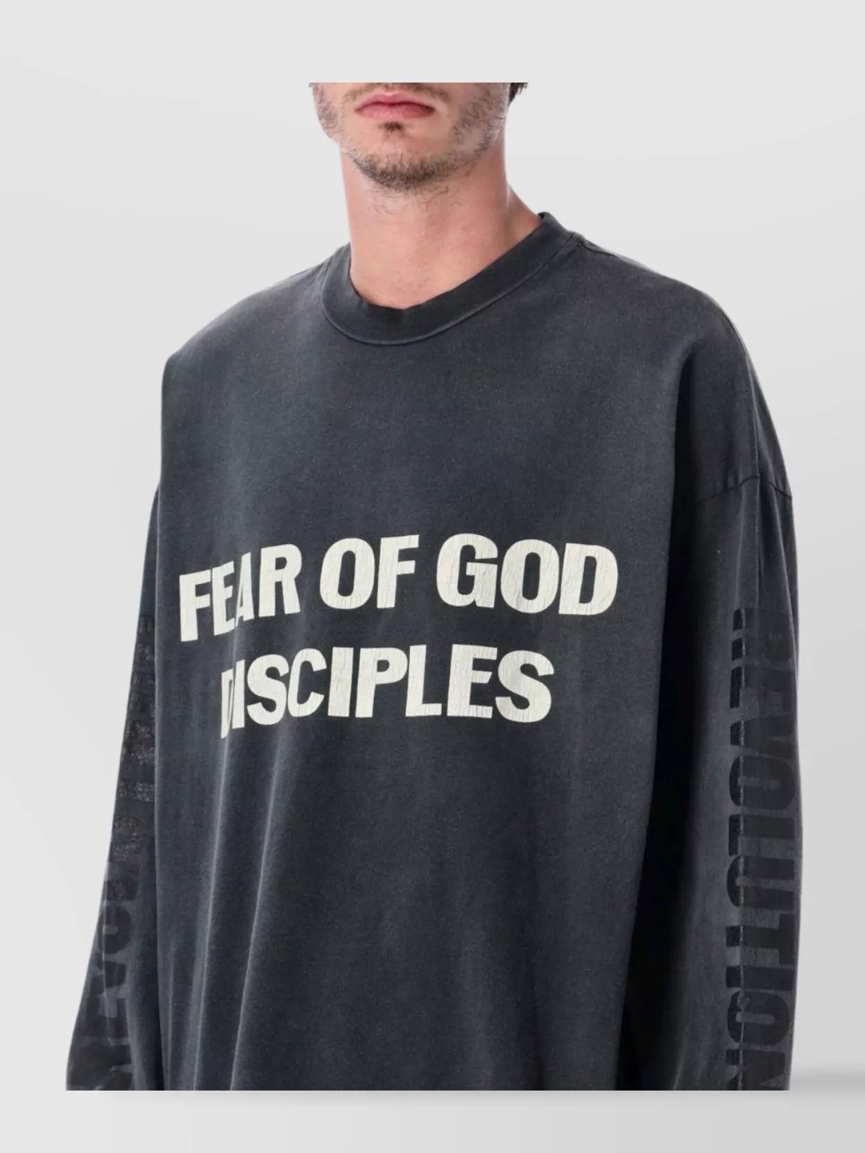 Fear Of God Long Sleeve Graphic Print T-Shirt