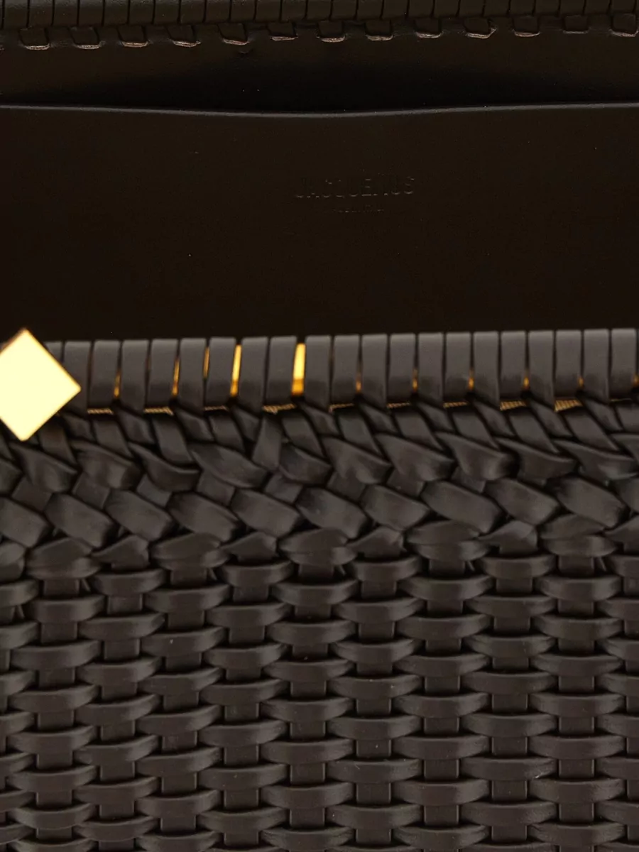Jacquemus La Pochette Salon La Grande Pochette Salon Leather Clutch Bag