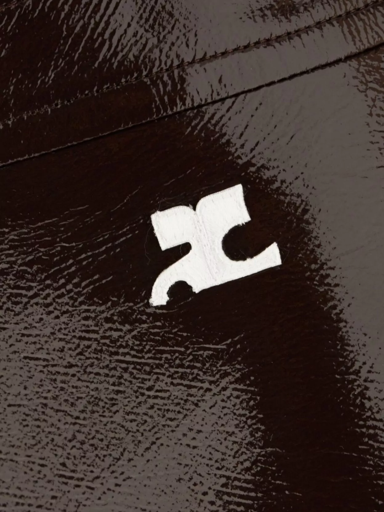 Courrèges Mini Skirt In Synthetic Leather