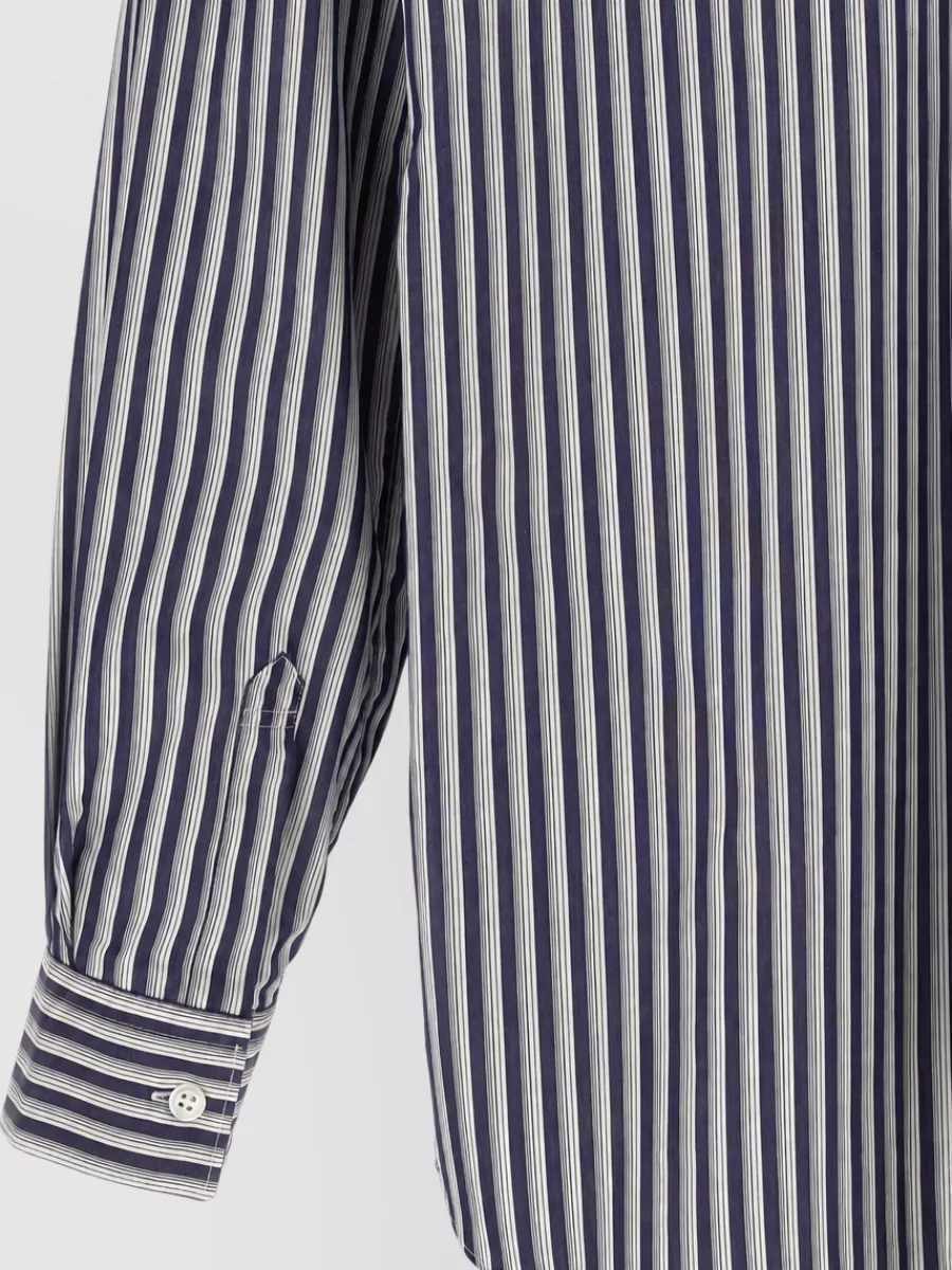 Comme Des Garçons Striped Cotton Shirt