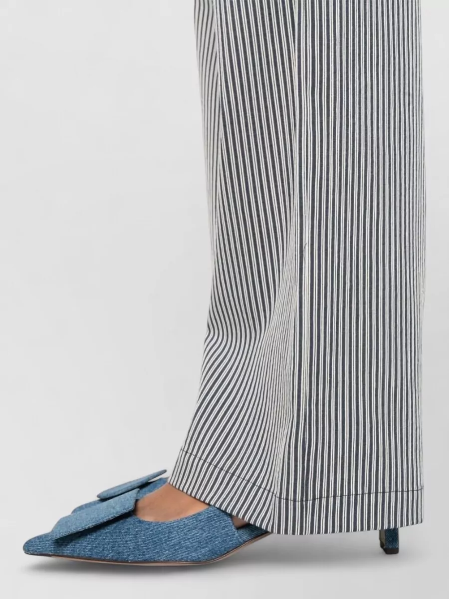 Alysi Striped Wide-Leg Trousers