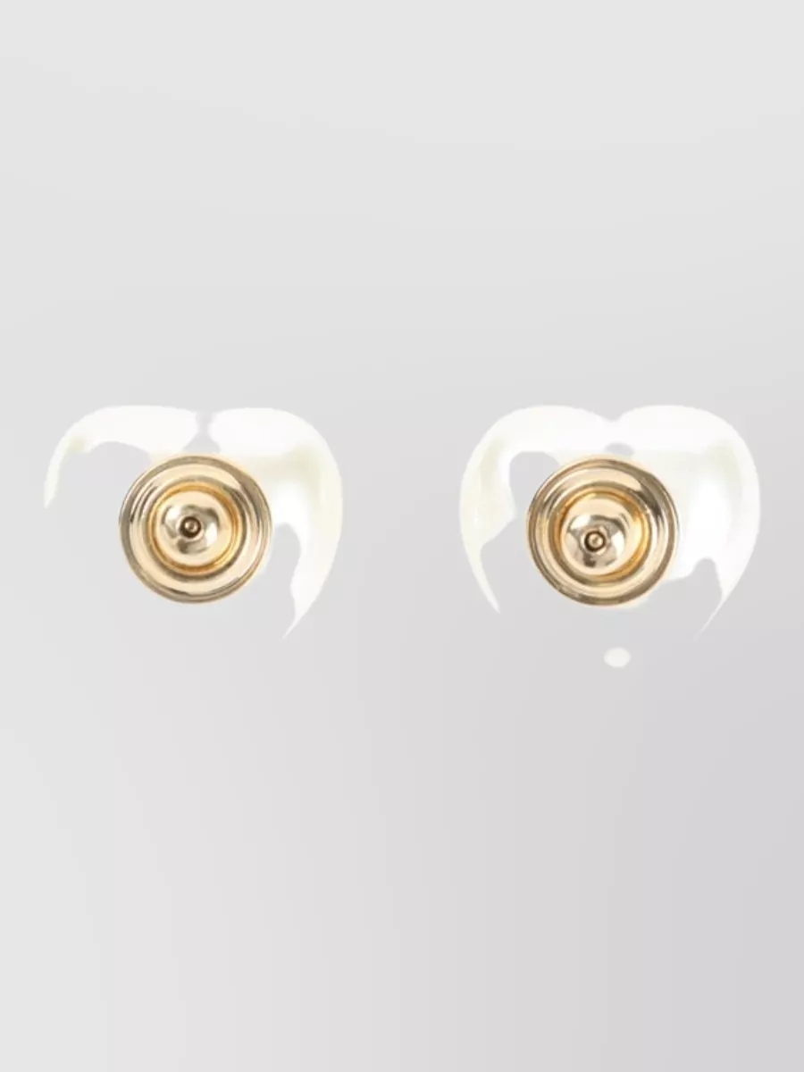 Valentino Garavani Logo-Pearl Earrings