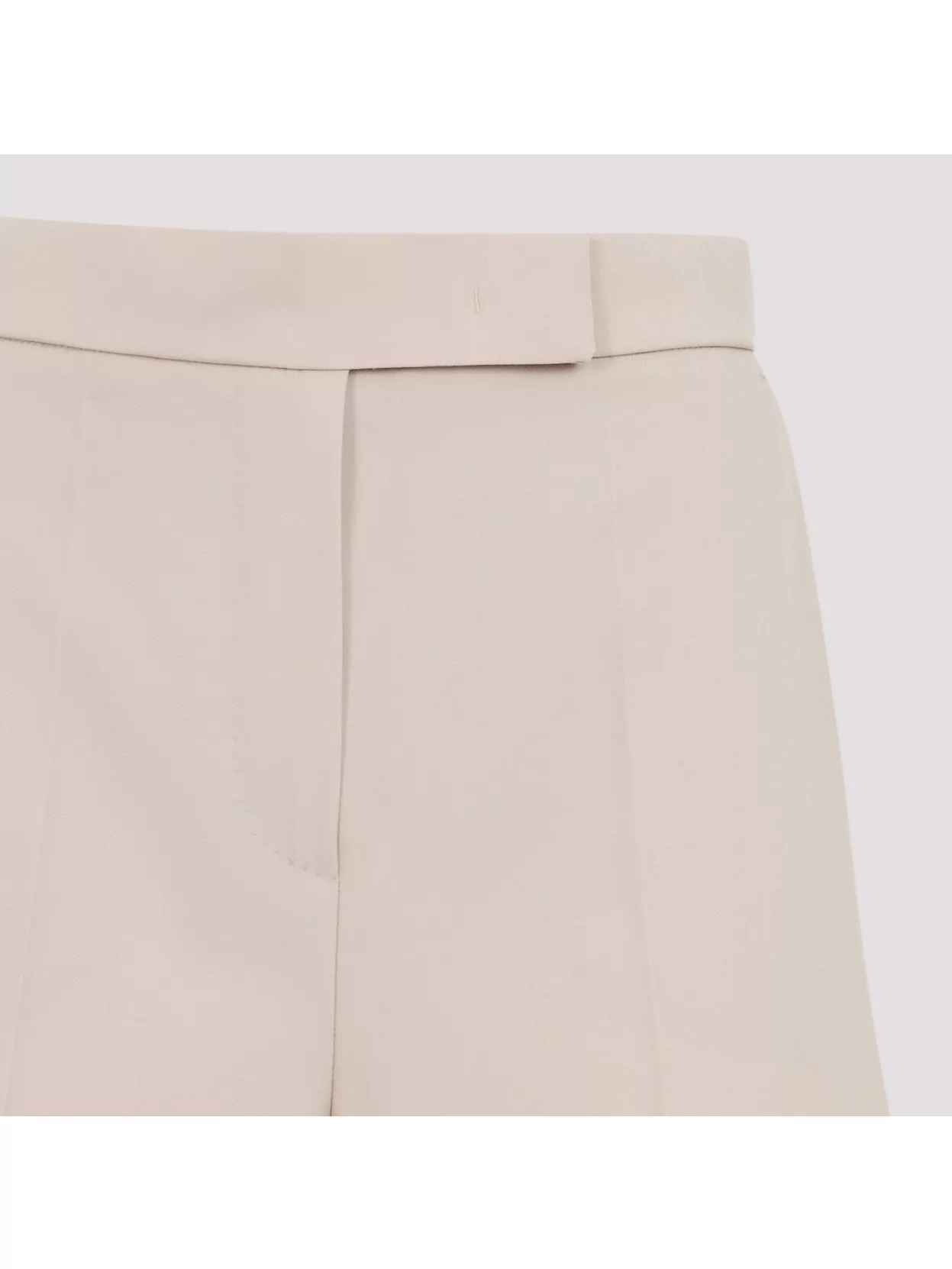 Max Mara Ninfa Wool Wide Leg Trousers In Neutrals