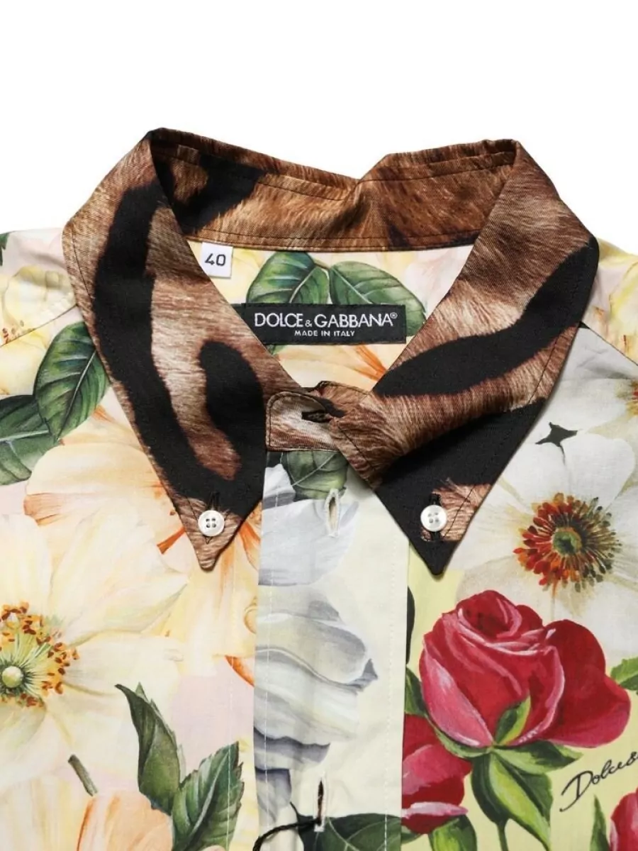 Dolce&Gabbana Floral Animal Print Shirt