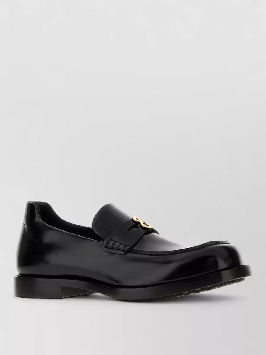 Balenciaga leather comfy loafers