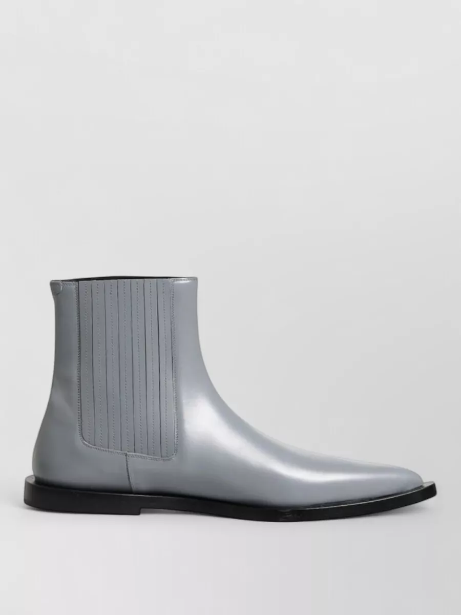 Dolce&Gabbana Leather Chelsea Ankle Boots