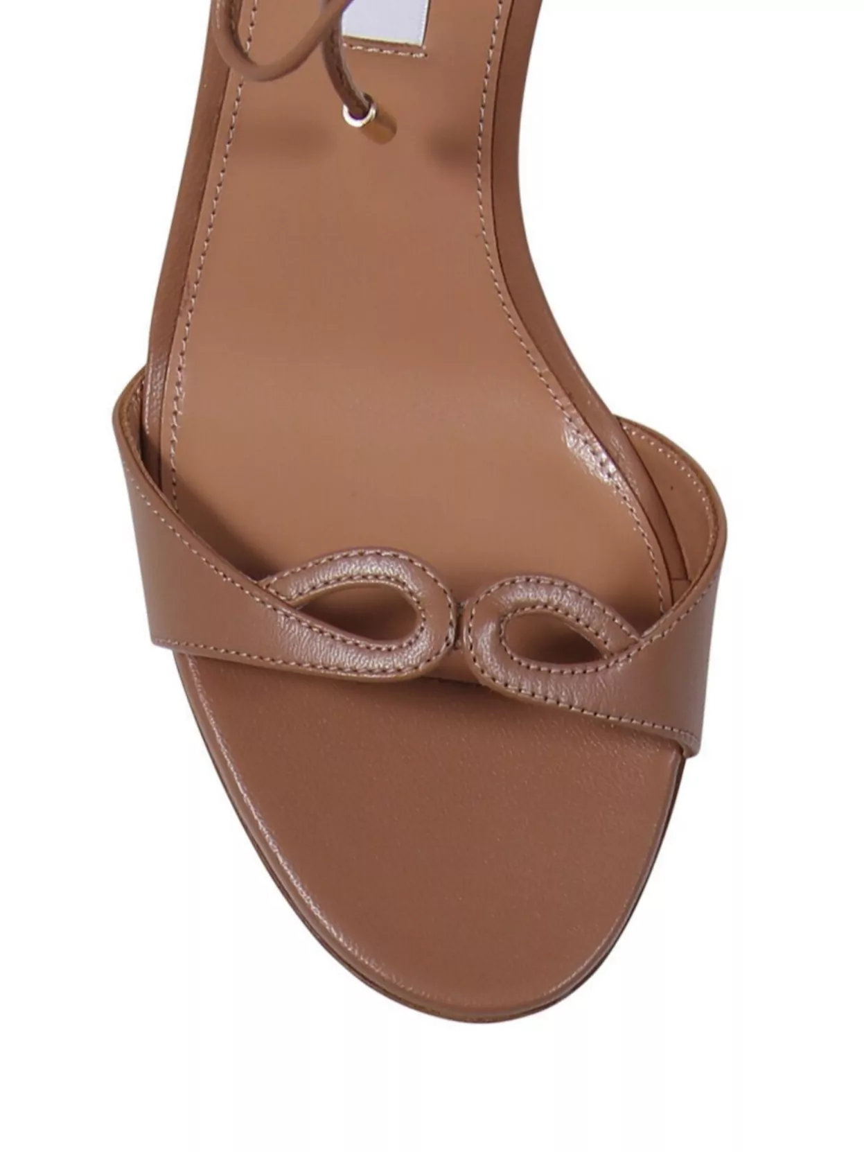 Aquazzura Open Toe Leather Sandal 85