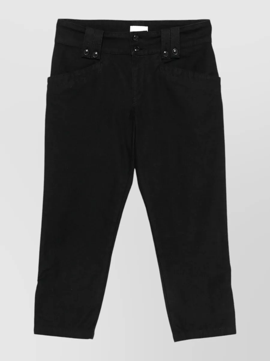 Isabel Marant denim high-rise cropped capri pants