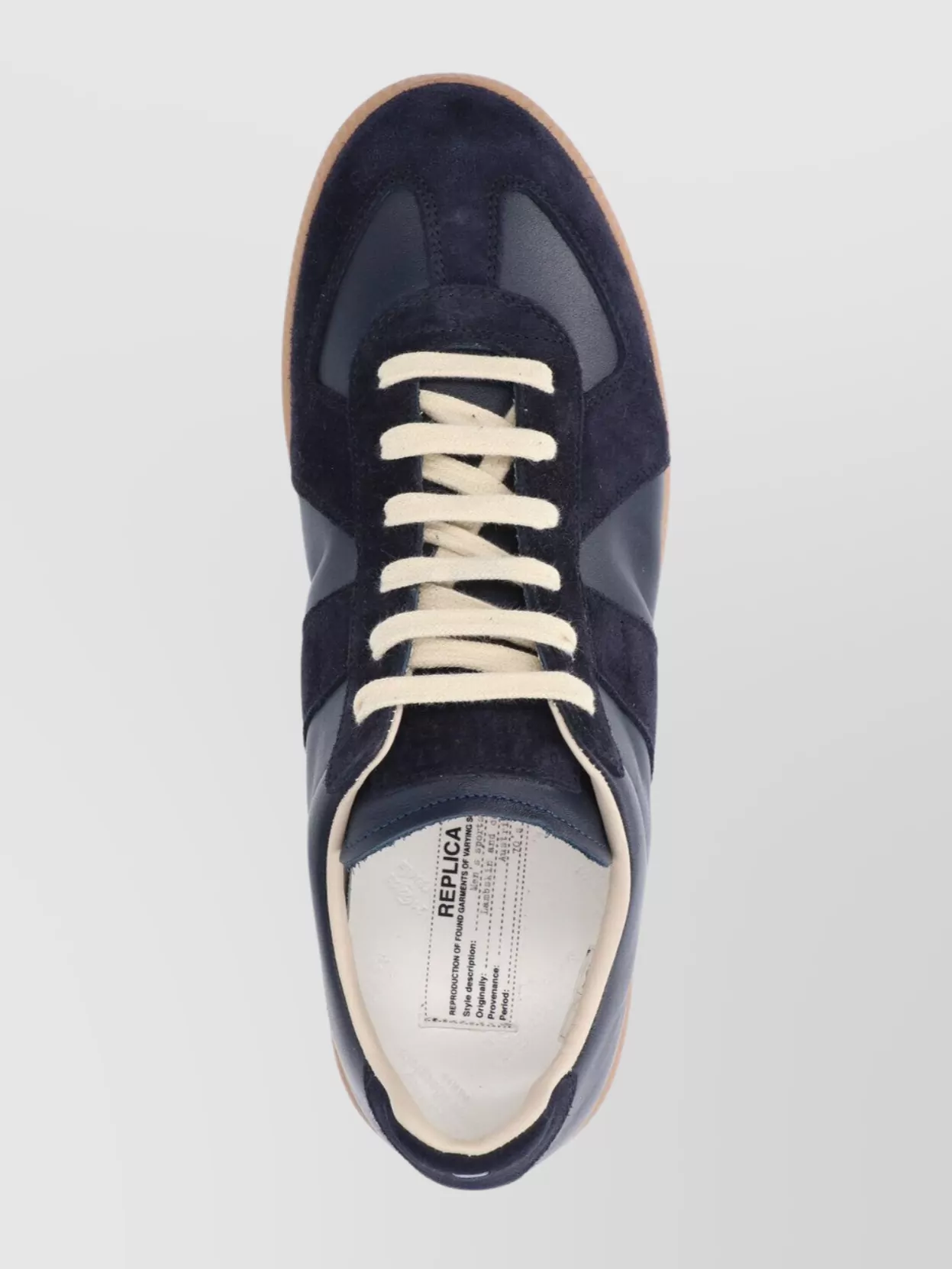 Maison Margiela Casual Low Top Sneakers With Suede Panels