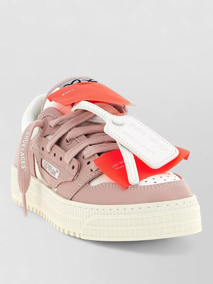 Off-White leather low-top sneakers