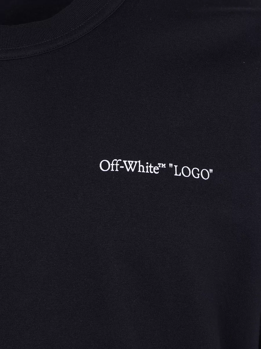 Off-White Logo Print Regular Fit Short Sleeve T-Shirt