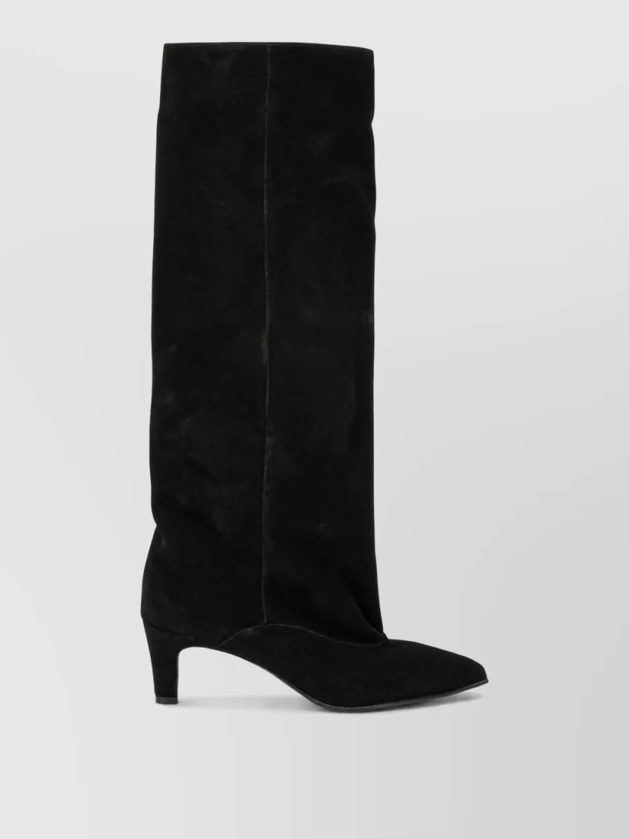 Strategia suede leather ankle boots