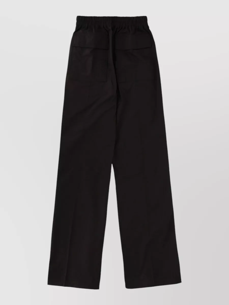 Rick Owens Dietrich Wide Leg Trousers Back Pockets