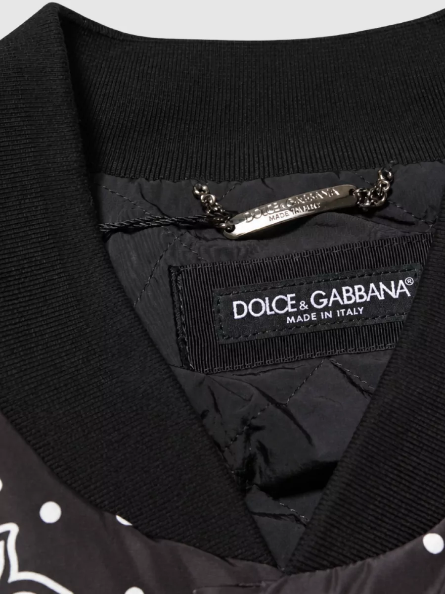 Dolce&Gabbana Bandana Print Puffer Jacket