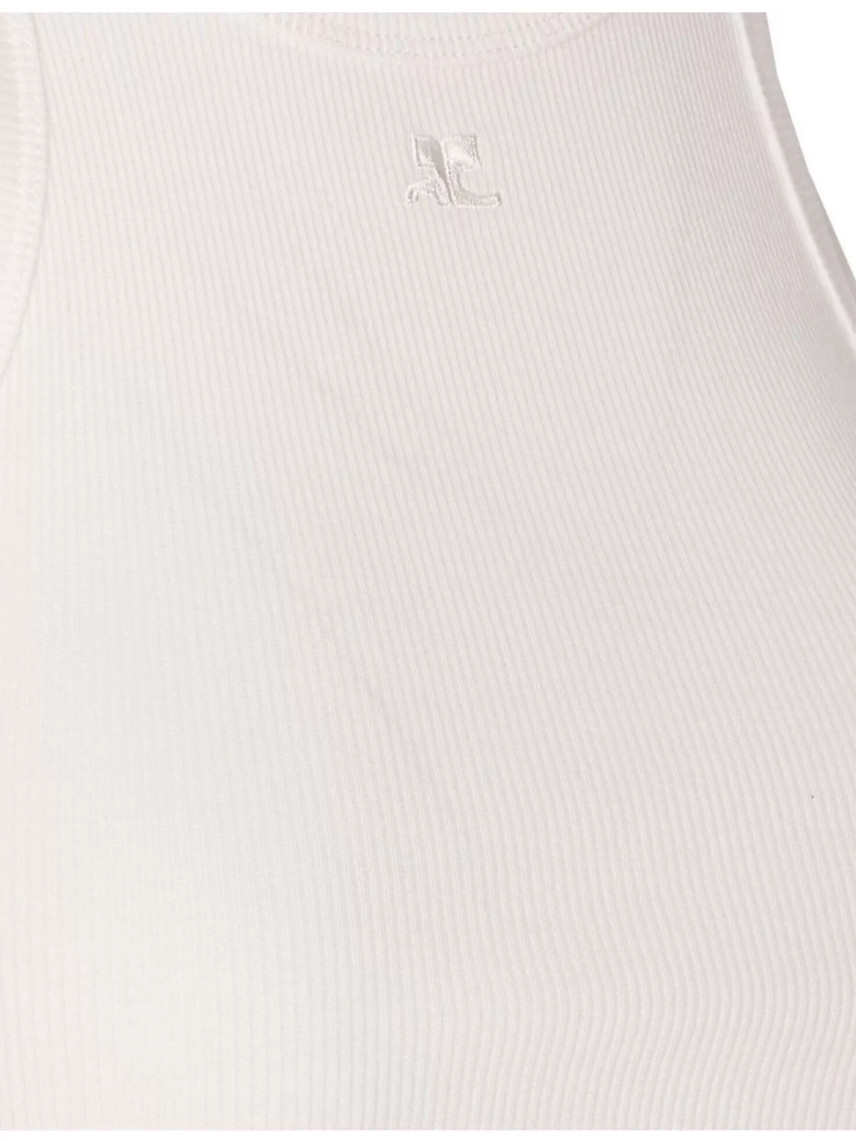 Courrèges 90S Buckle Tank Top With Metal Hardware