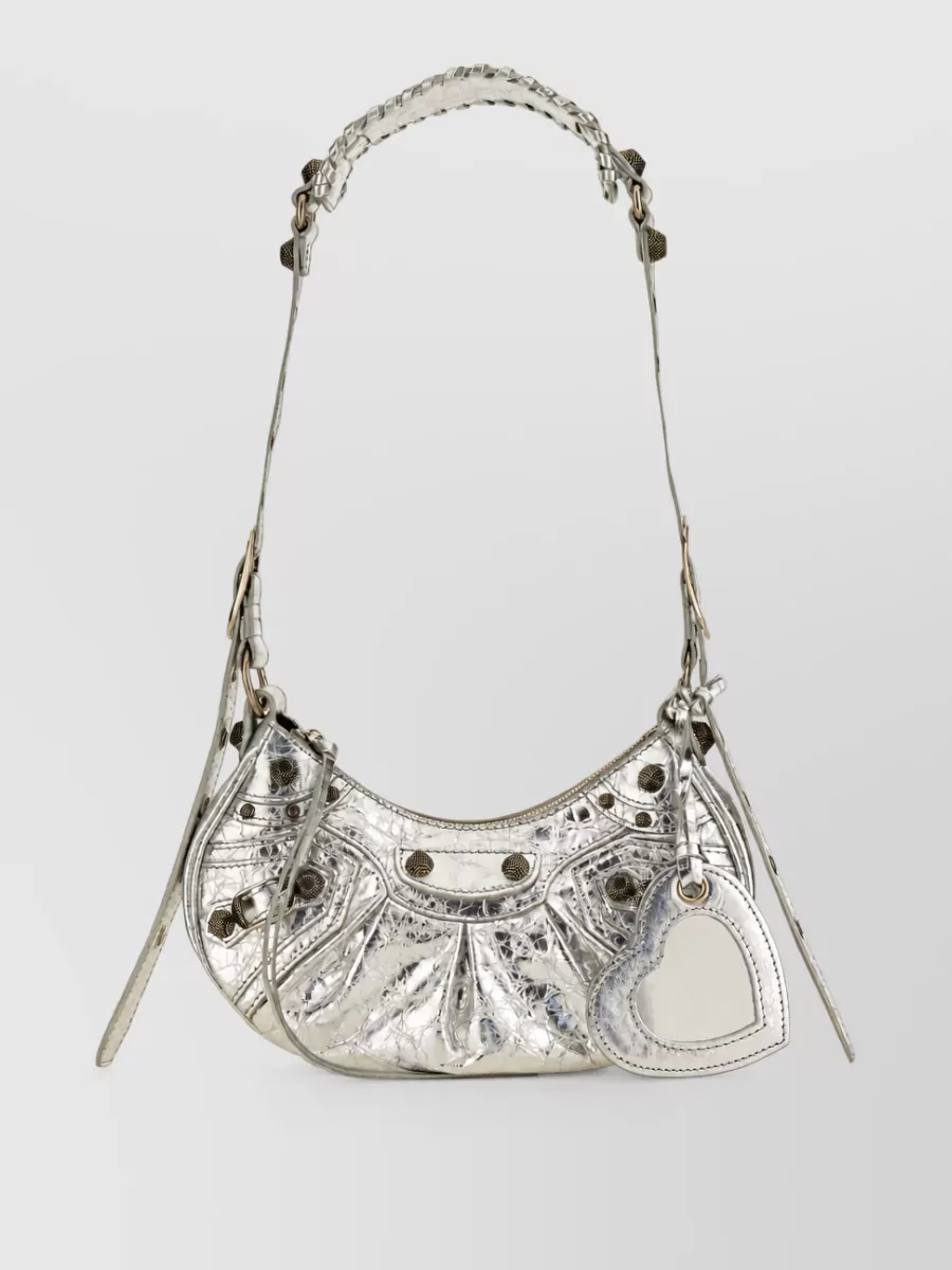 Balenciaga Le Cagole Small Leather Clutch Bag