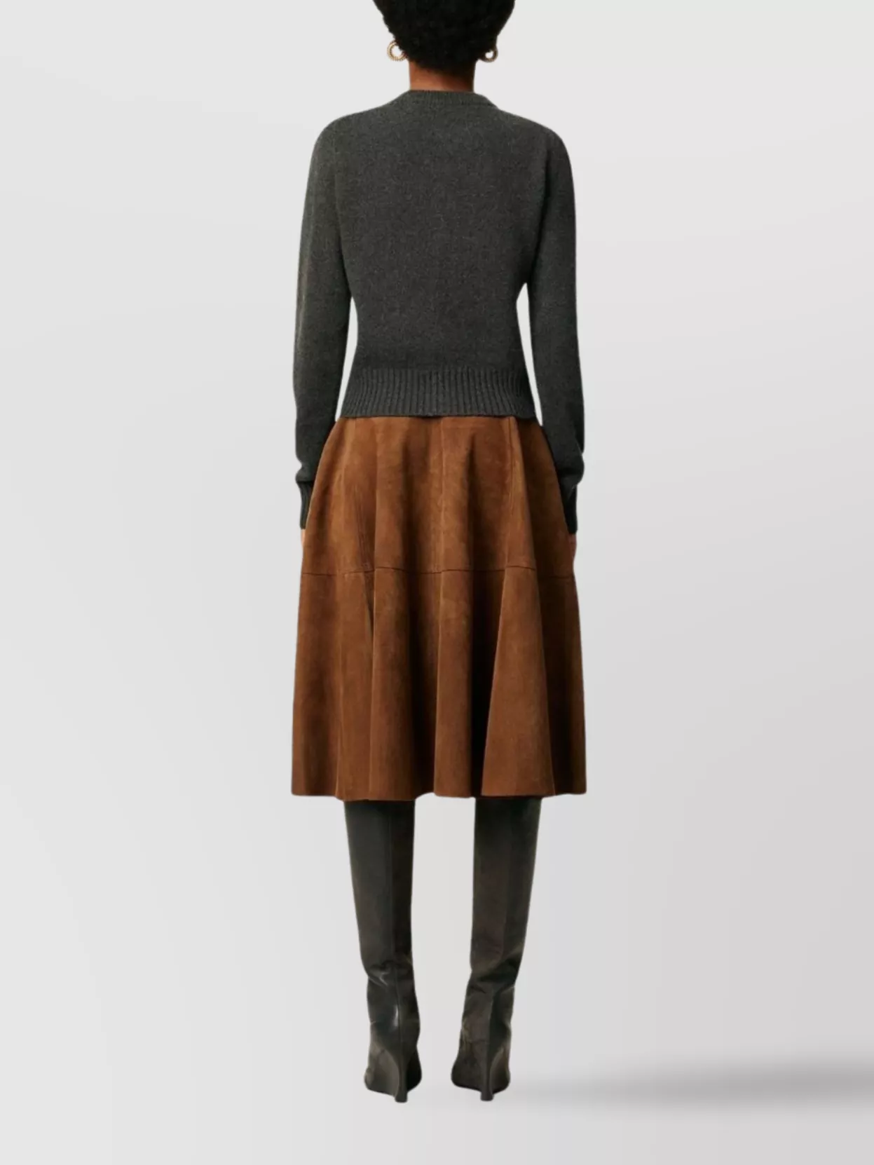 Ami Paris Cashmere Crew Neck Cardigan