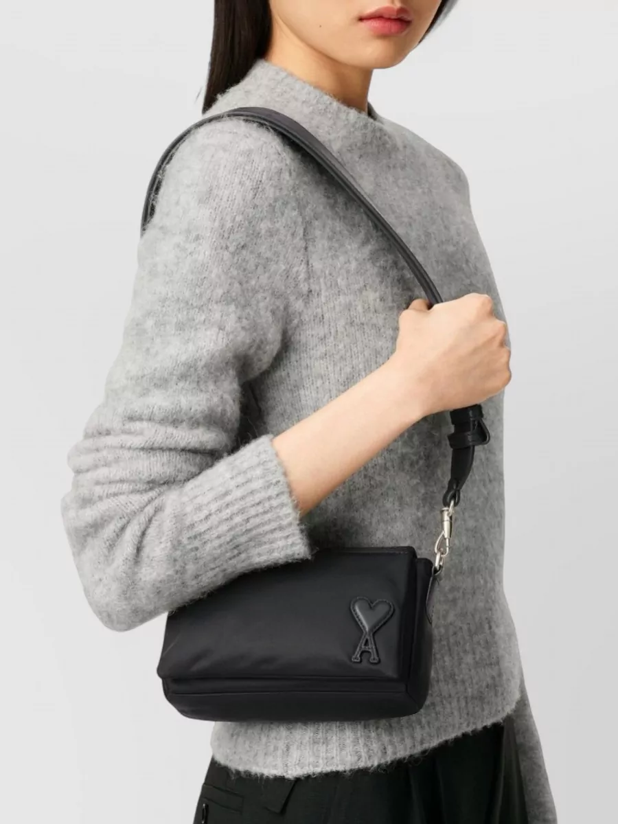 Ami Paris Nylon Shoulder Bag