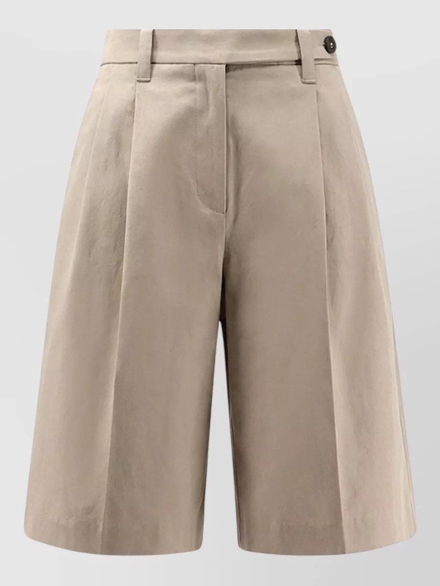 Brunello Cucinelli cropped pleated trousers