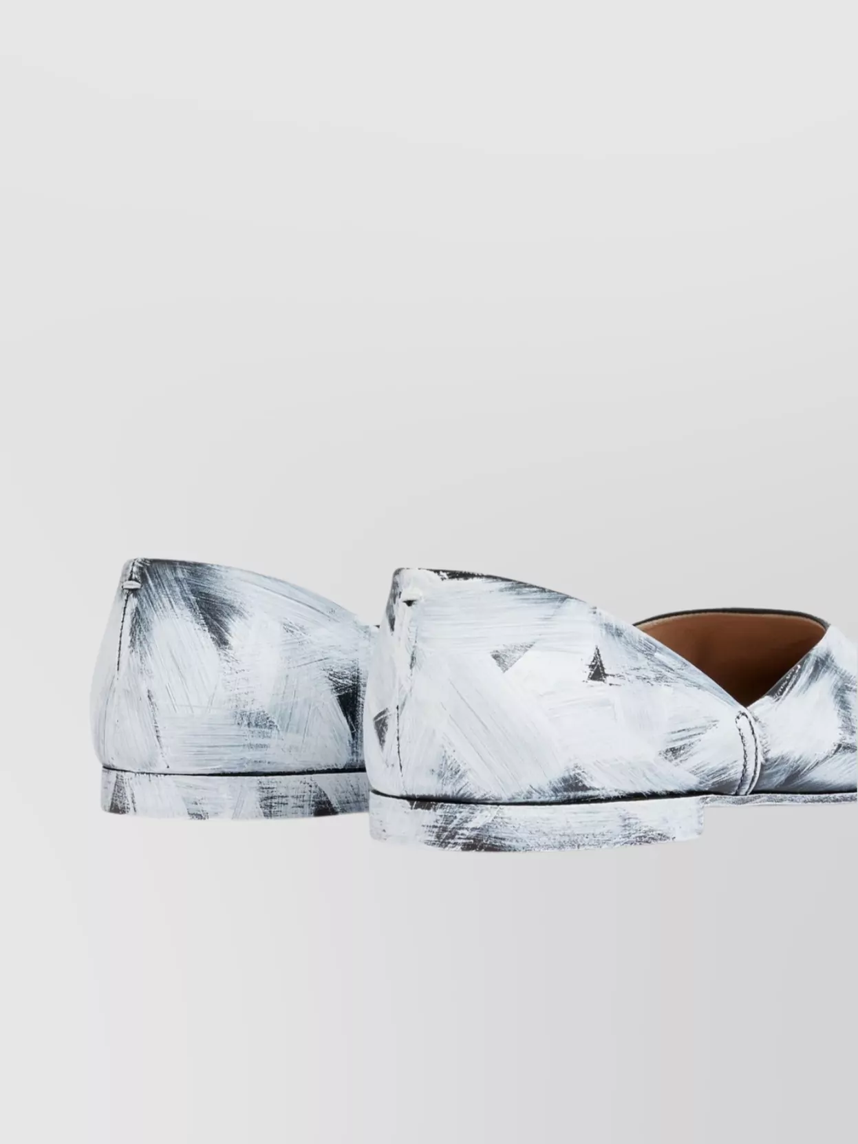 Maison Margiela Hand-Painted Abstract Calf Leather Loafers