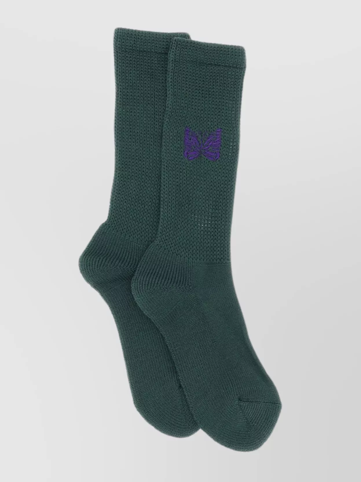 Shop Needles Cuffed Embroidered Ribbed Socks