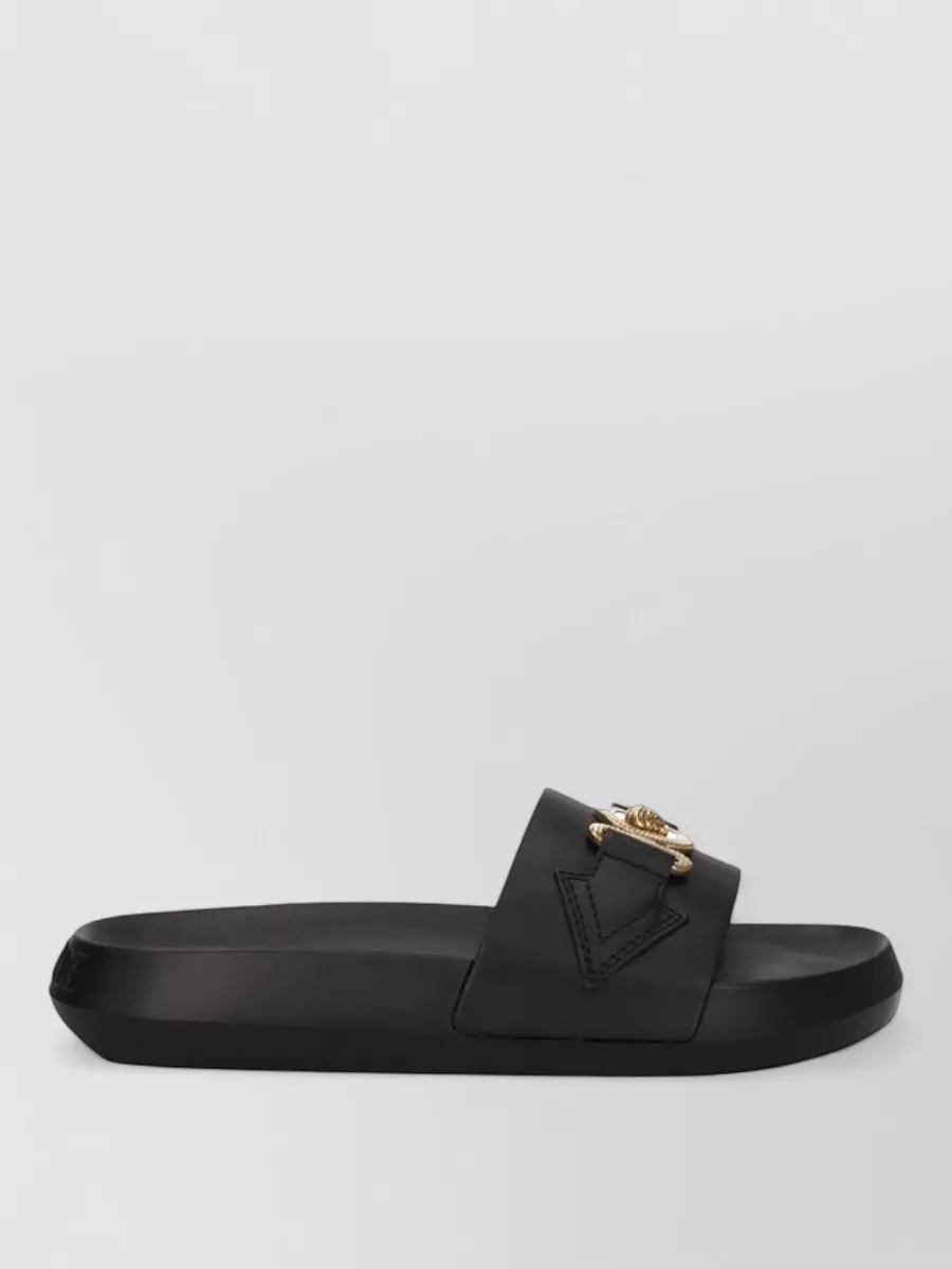 Versace Leather Slide Sandals