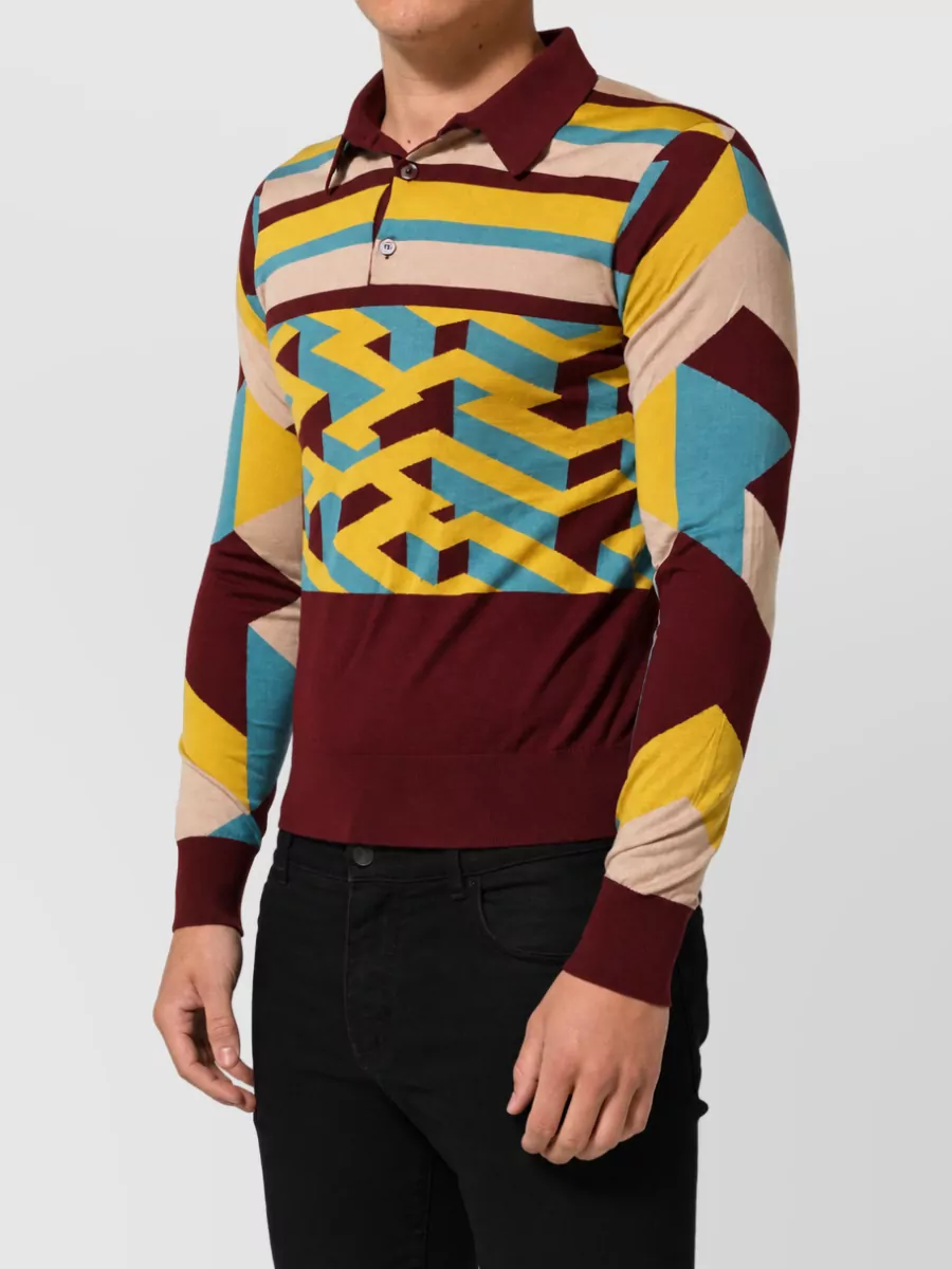 Dolce&Gabbana Cashmere Silk Knitted Polo Shirt