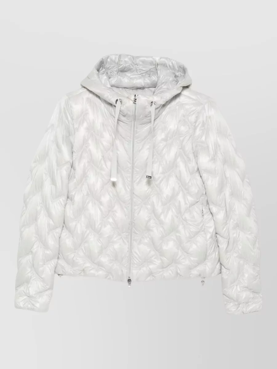 Herno quilted short down parka coat
