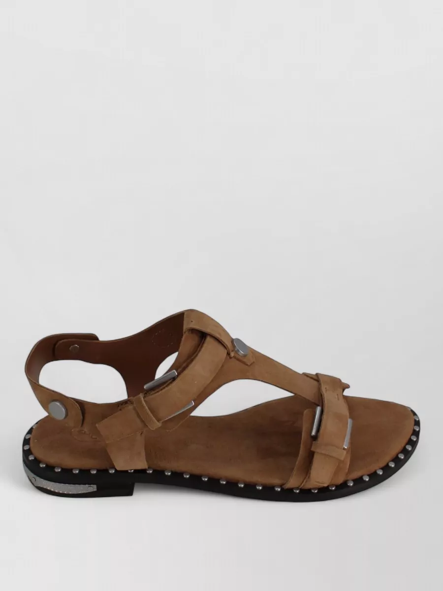 Ash leather sandals