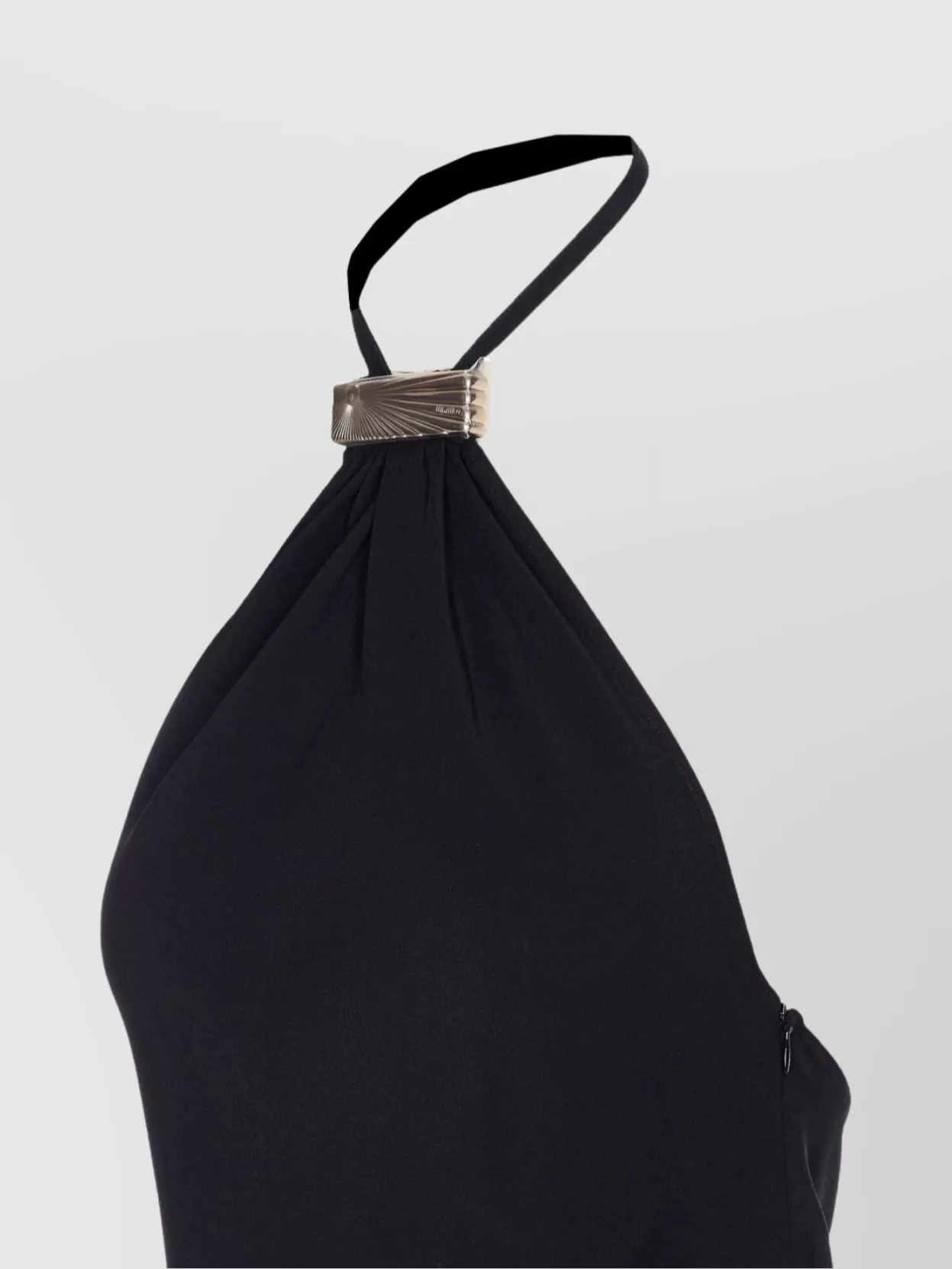 The Attico Halter Neck Sleeveless Midi Dress With Side Slit