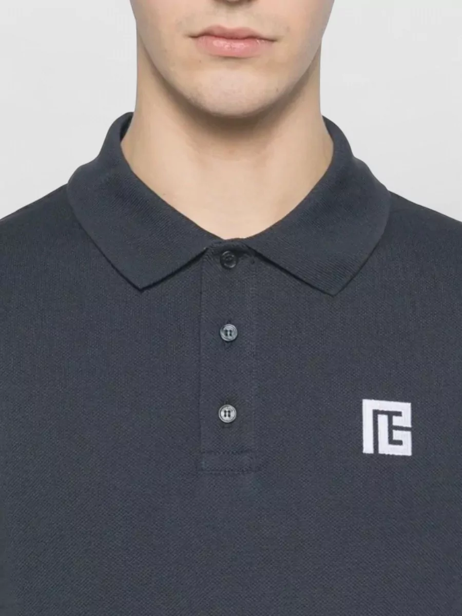 Balmain Short-Sleeve Polo Shirt