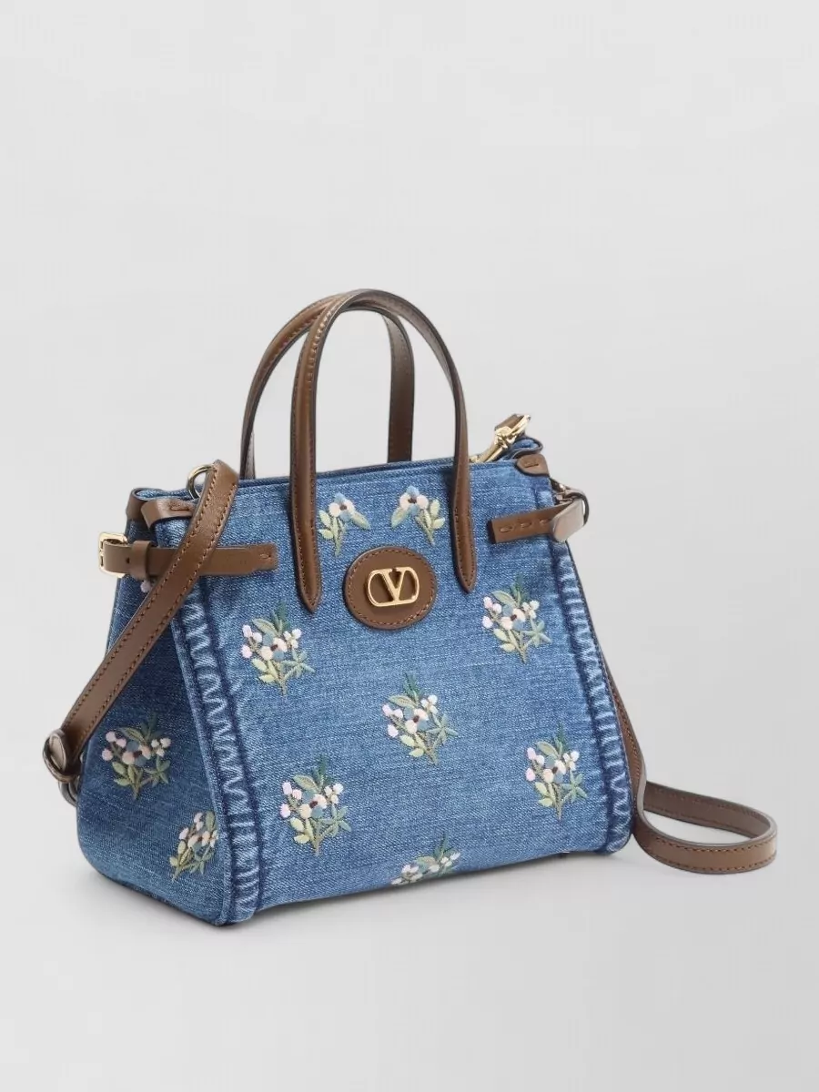 Valentino Garavani Antibes Small Denim Tote Bag
