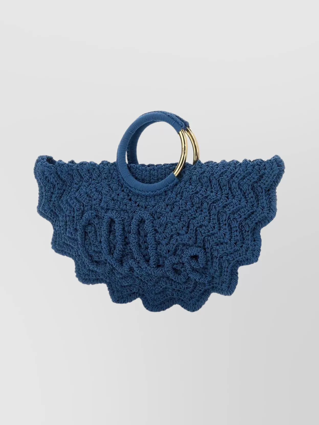 Chloé Chloe Cerulean Blue Fabric Small Bracelet Paravent Handbag In Blue