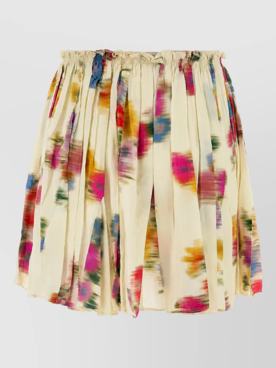 Isabel Marant Etoile Printed Pleated Skirt