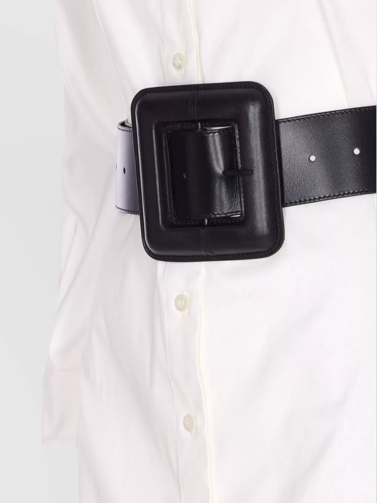 Balenciaga Longline Dress Belted At The Waist