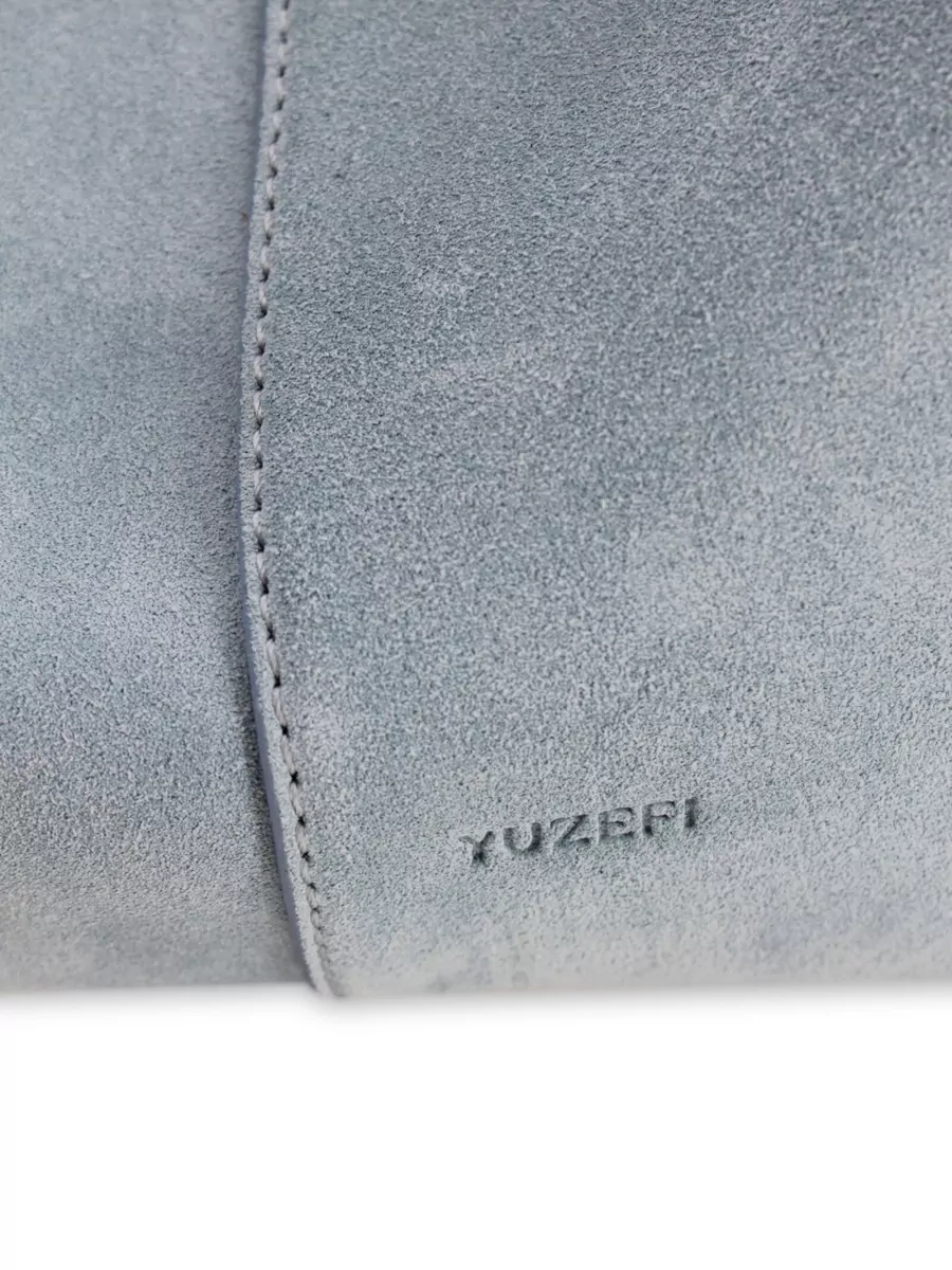 Yuzefi Mochi Suede Leather Knot-Detail Tote Bag