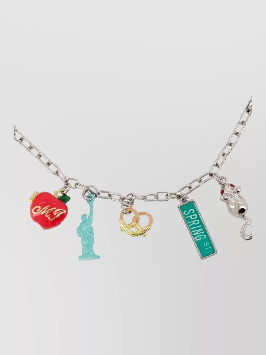Marc Jacobs metal charm necklace